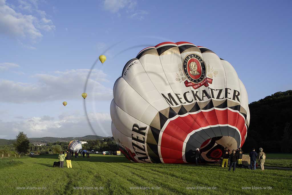 Arnsberg-Oeventrop, Flugplatz, Warsteiner Montgolfiade, Sauerland, Hochsauerland