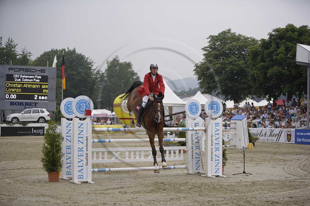 Balve, Wocklum, Balve-Optimum, Ansichten vom Internationalen Reitturnier, Sauerland, Christian Ahlmann, Lorenzo