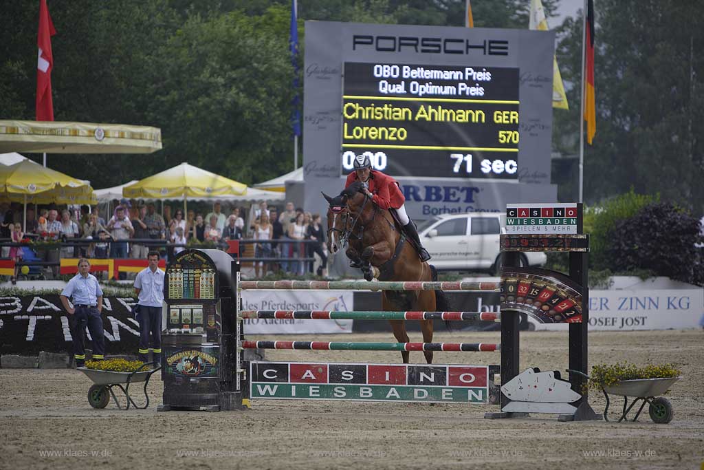 Balve, Wocklum, Balve-Optimum, Ansichten vom Internationalen Reitturnier, Sauerland, Christian Ahlmann, Lorenzo