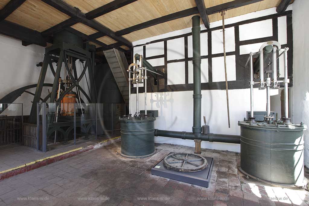 Balve Wocklum,die Luisenhuette in Balve-Wocklum ist die aelteste bekannte Holzkohlenhochofenanlage Deutschlands mit vollstaendig erhaltener Inneneinrichtung; charcoal furnance factory    