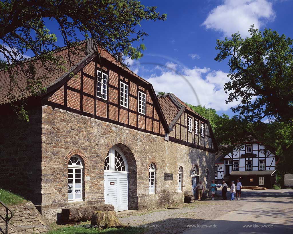 Balve, Wocklum, Blick auf Luisenhuette, Sauerland