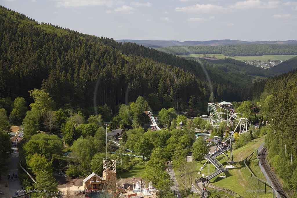 Bestwig, Fort Fun, Blick aus Riesenrad auf Fort Fun, Sauerland