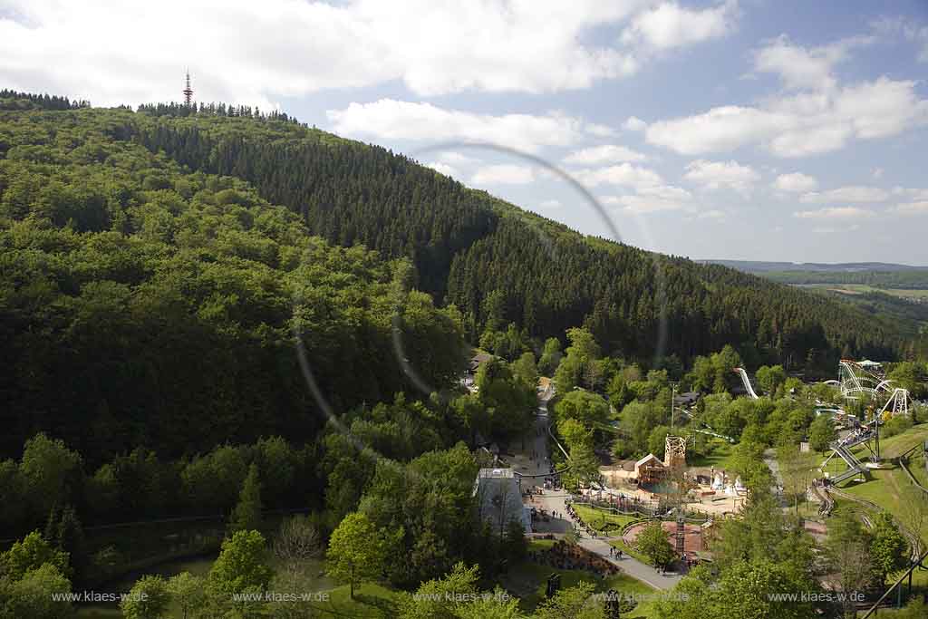 Bestwig, Fort Fun, Blick aus Riesenrad auf Fort Fun, Sauerland