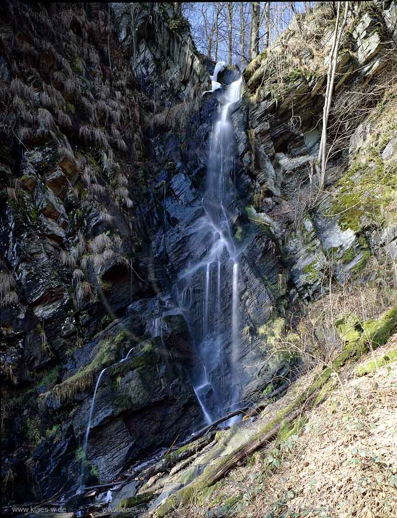 Bestwig, Plaesterlegge, Plsterlegge, Hochsauerlandkreis, Blick auf Wasserfall, Sauerland 