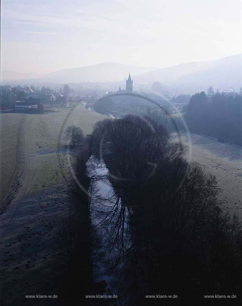 Bestwig, Velmede, Blick auf Velmede ber Ruhr, Sauerland