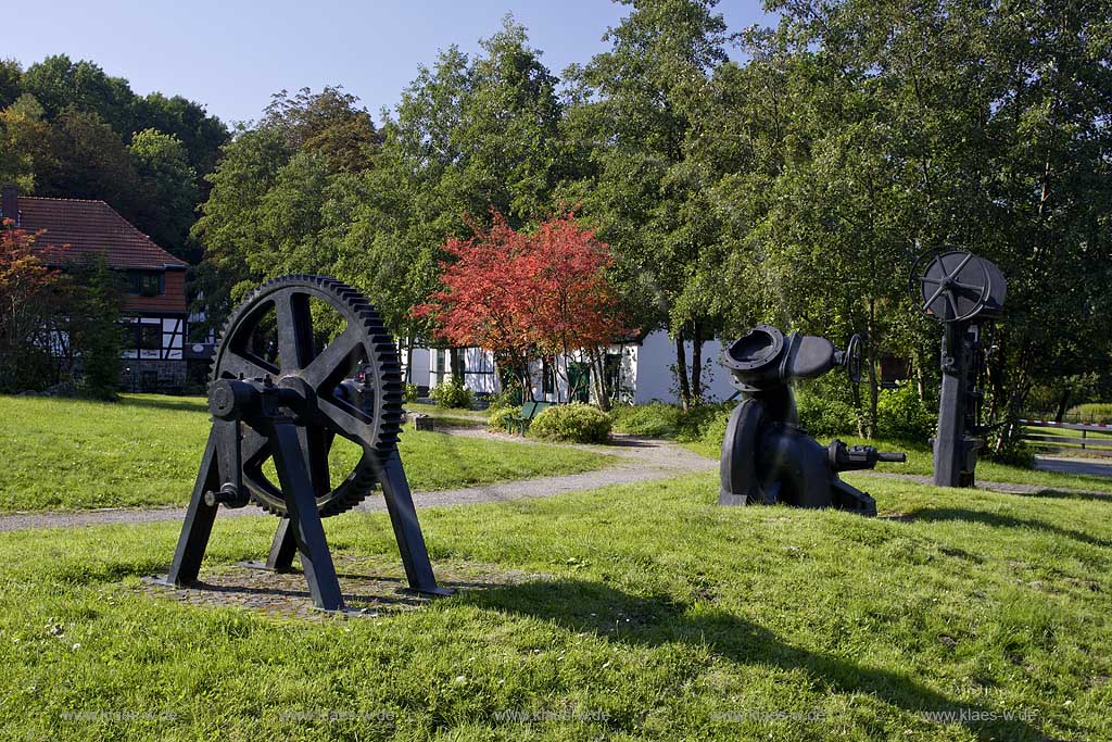 Iserlohn, Maerkischer Kreis, Mrkischer Kreis, Iserlohnerheide, Historische Fabrikanlage, Maste Barendorf, Nadelmuseum, Blick auf Historische Maschinen, Sauerland