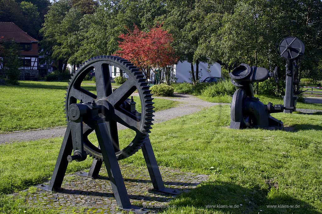 Iserlohn, Maerkischer Kreis, Mrkischer Kreis, Iserlohnerheide, Historische Fabrikanlage, Maste Barendorf, Nadelmuseum, Blick auf Historische Maschinen, Sauerland