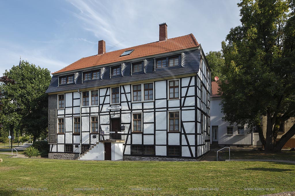 Iserlohn, Museum für Handwerk und Postgeschichte im ehemaligen "Masteschen Fabrikenhaus"; Iserlohn, museum of handcraft and post history in the former "Masteschen Fabrikenhaus".