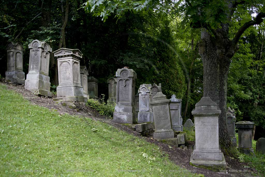 Marsberg, Obermarsberg, Hochsauerlandkreis, Blick auf alten juedischen, jdischen Friedhof, Sauerland