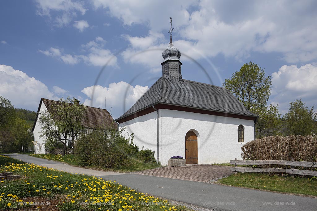 Meschede Visbeck, Kapelle zu Visbeck; Meschede-Visbeck, chapel Kapelle zu Visbeck.