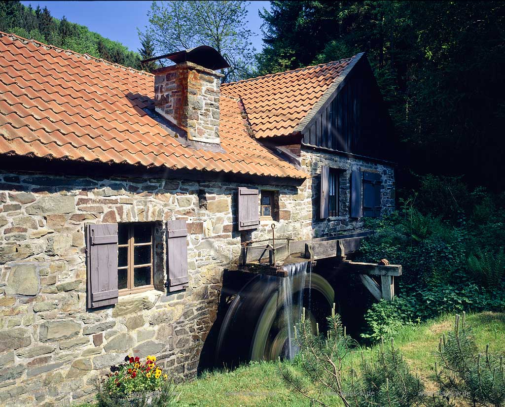 Nachrodt-Wiblingwerde, Mrkischer Kreis, Maerkischer Kreis, Blick auf Brenscheider Oelmuehle, lmhle, Sauerland