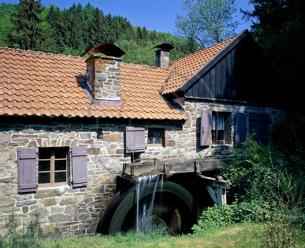 Nachrodt-Wiblingwerde, Mrkischer Kreis, Maerkischer Kreis, Blick auf Brenscheider Oelmuehle, lmhle, Sauerland