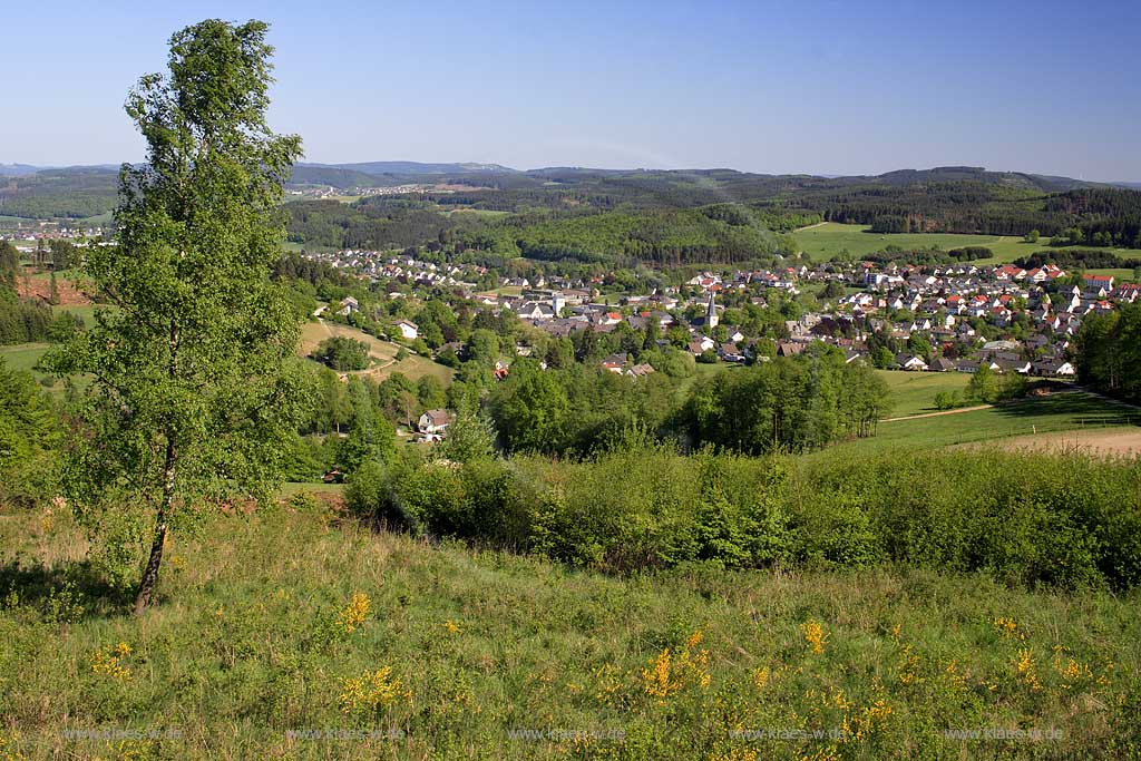 Neuenrade, Maerkischer Kreis, Mrkischer Kreis, Blick auf Ort und Landschaft, Sauerland