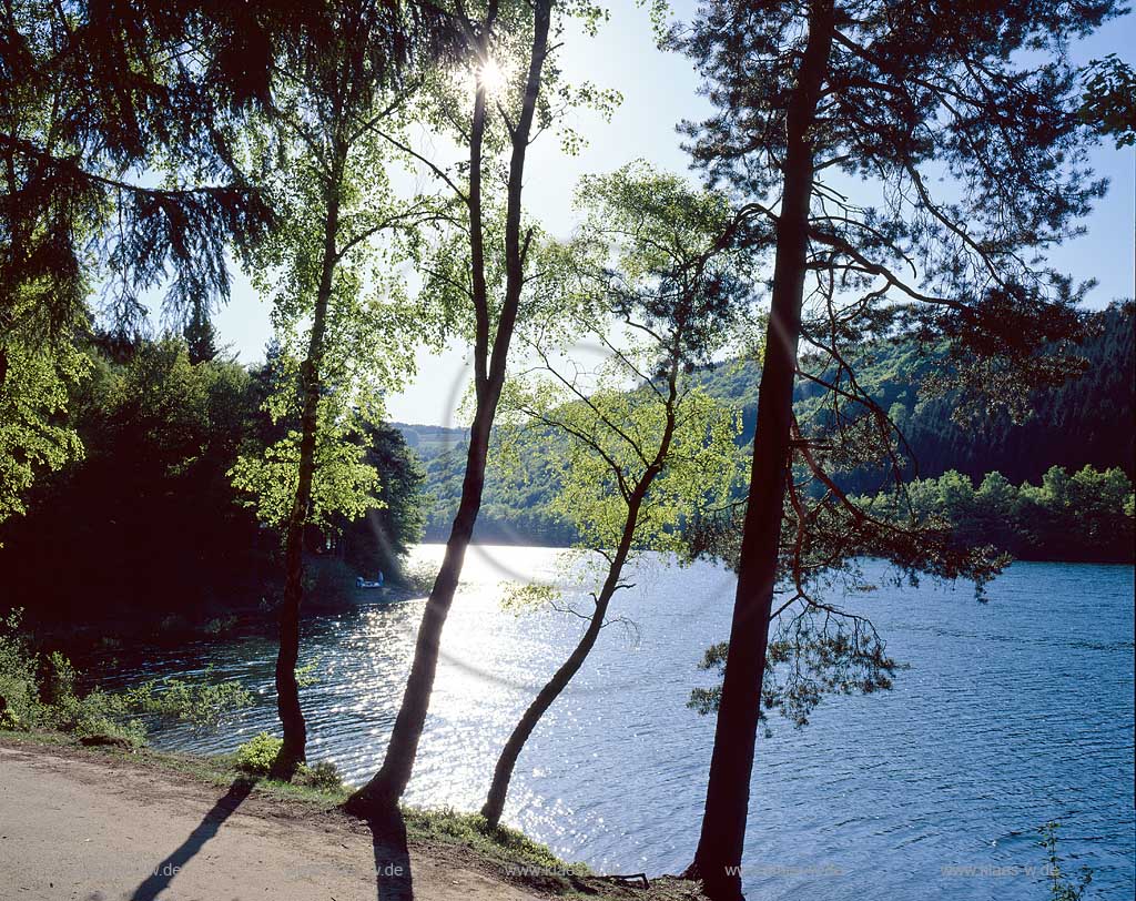 Plettenberg, Oestertalsperre, stertalsperre, Maerkischer Kreis, Mrkischer Kreis, Blick auf Wasser und Landschaft, Sauerland