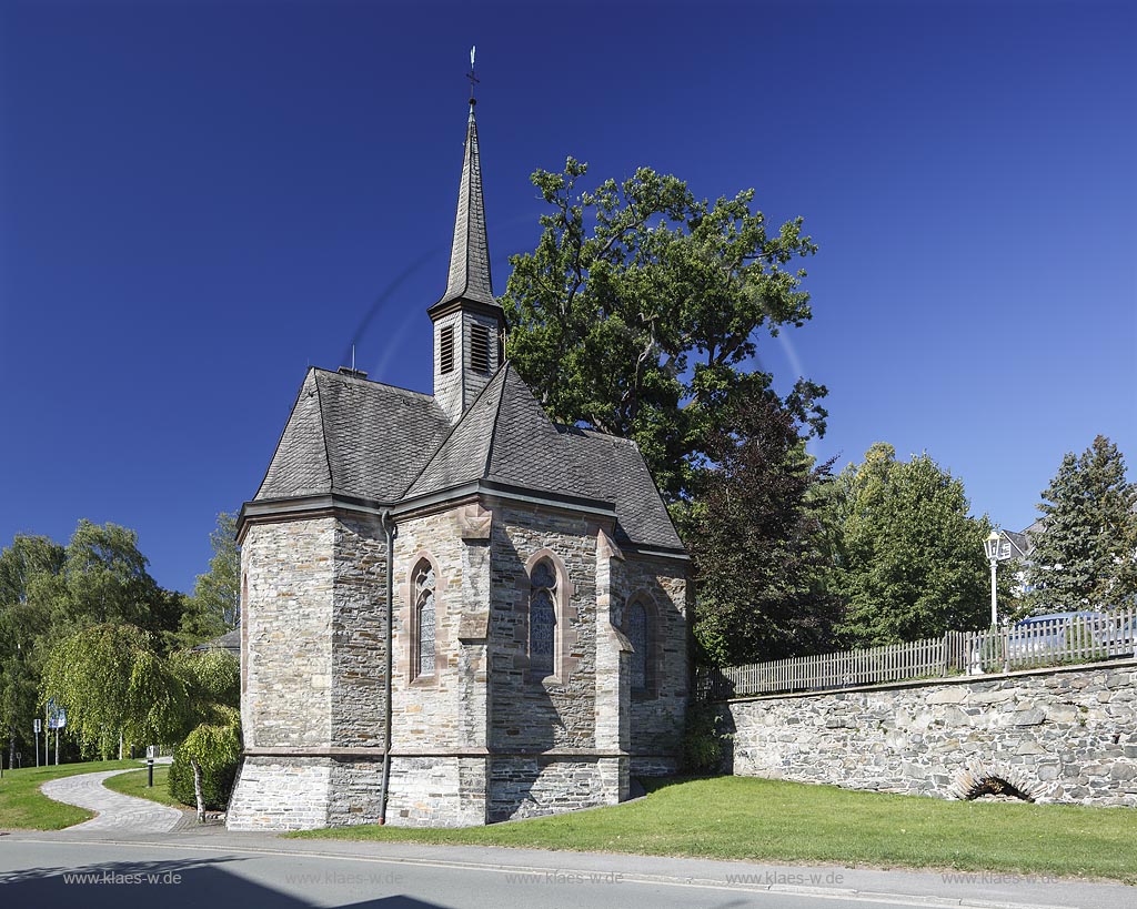 Olsberg Gevelinghausen, katholische Kirche St. Maria Magdalena; Olsberg Gevelinghausen, catholic church St. Maria Magdalena.