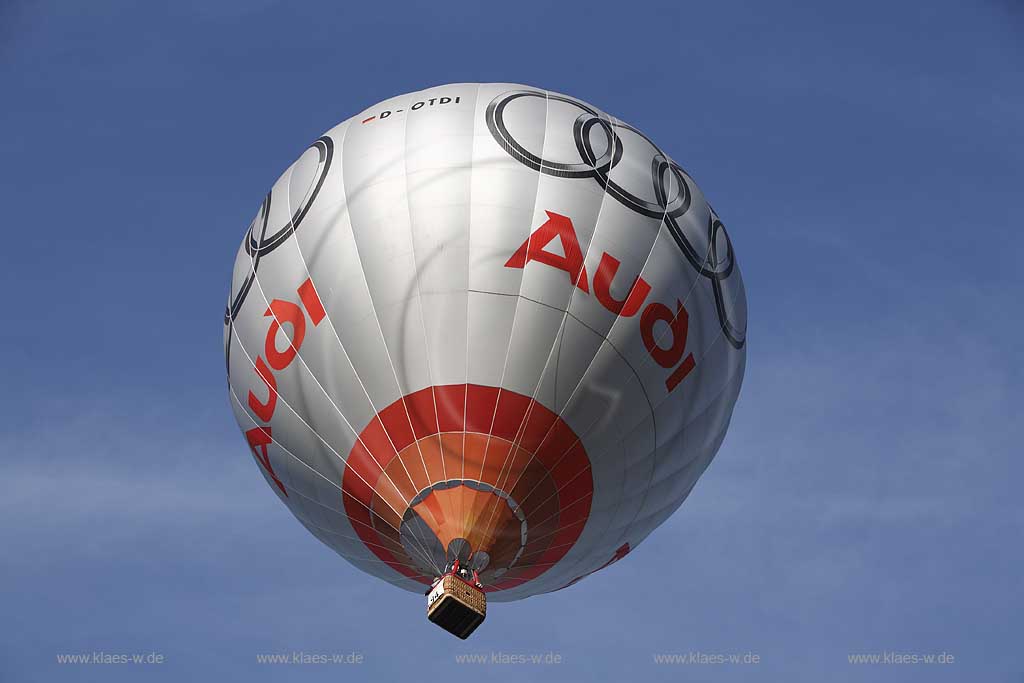 Warstein, Kreis Soest, Warsteiner Internationale Montgolfiade, Audi Ballon, Sauerland