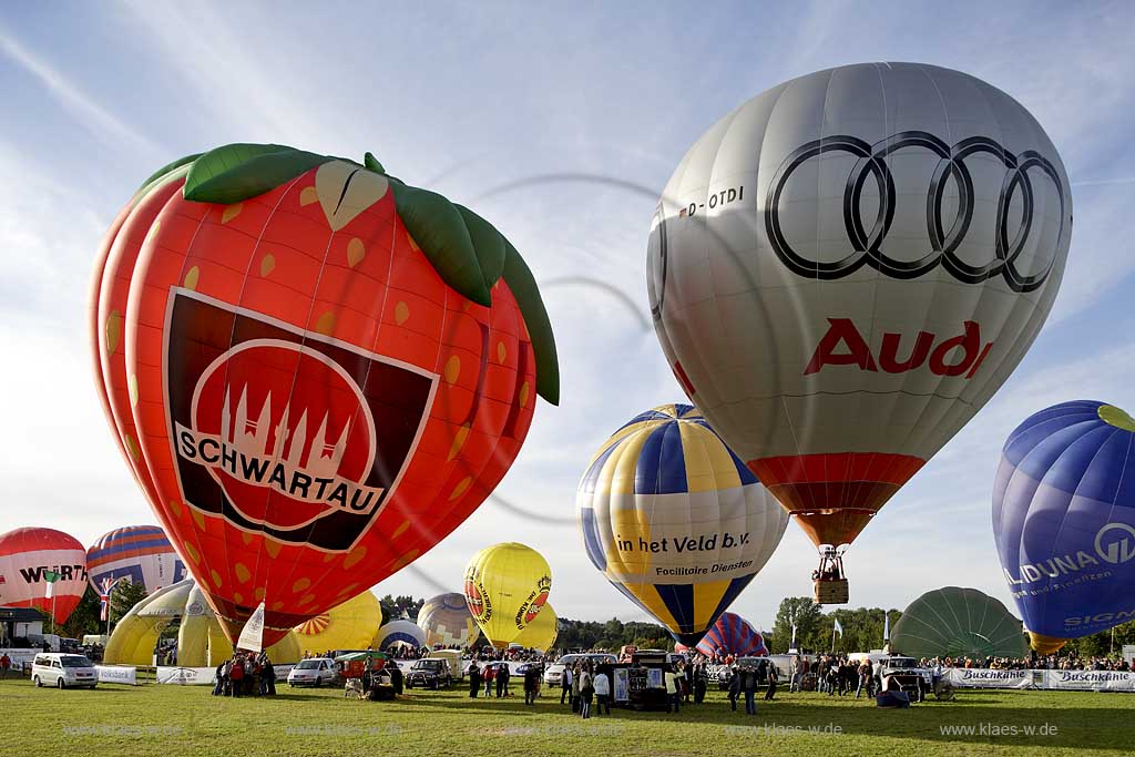 Warstein, Kreis Soest, Warsteiner Internationale Montgolfiade, Schwartau, Audi Ballon, Sauerland