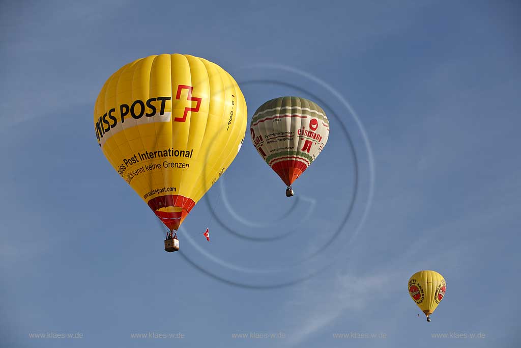 Warstein, Kreis Soest, Warsteiner Internationale Montgolfiade, Swiss Post, Eismann, Warsteiner Ballon, Sauerland