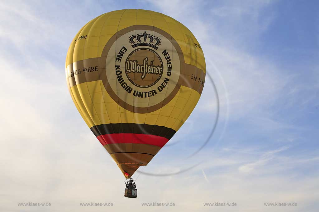 Warstein, Kreis Soest, Warsteiner Internationale Montgolfiade, Warsteiner Ballon, Sauerland