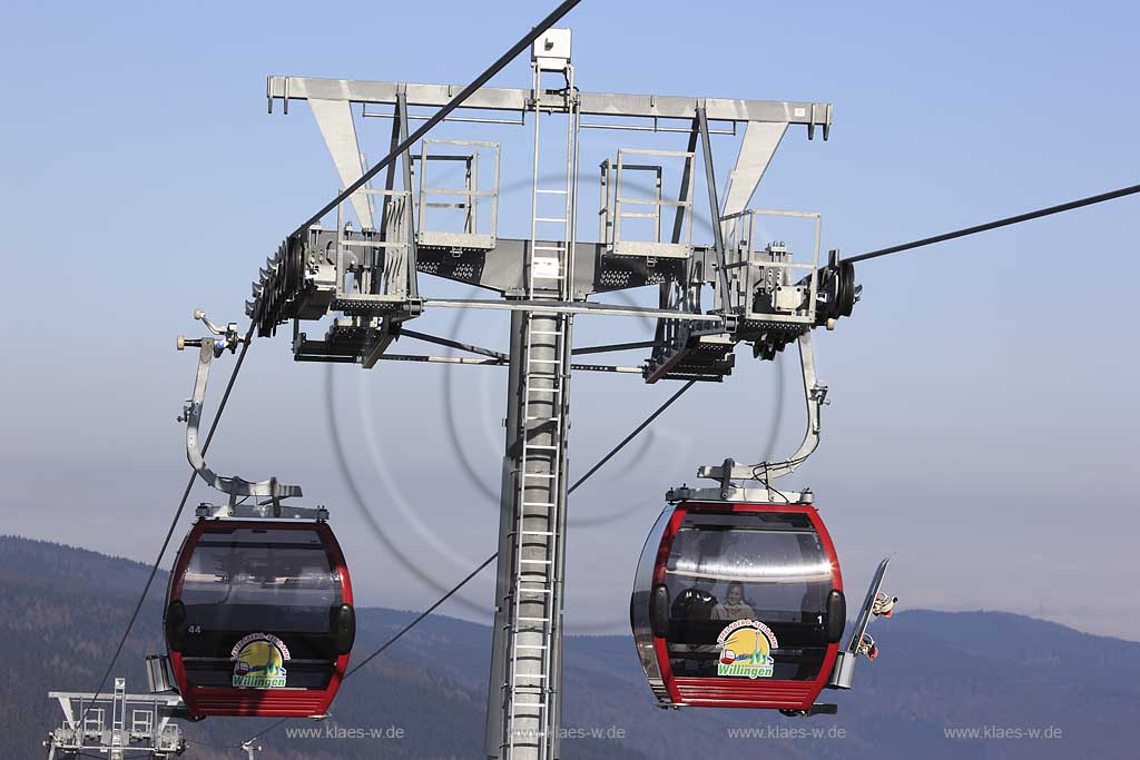 Willingen, Upland, Sauerland, Ettelsberg Seilbahn 