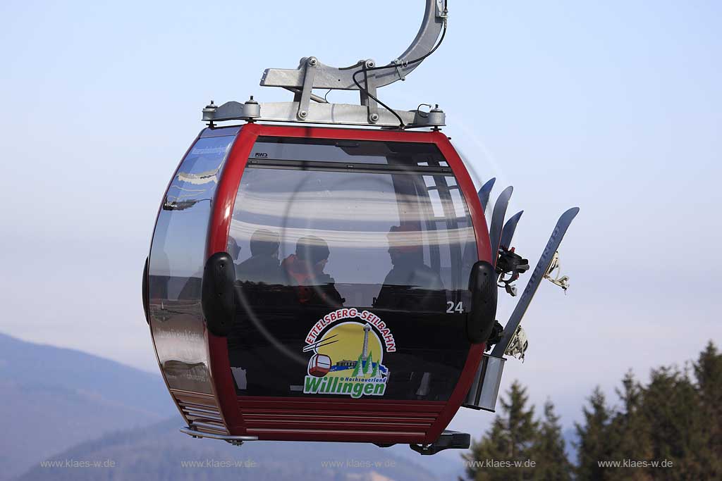 Willingen, Upland, Sauerland, Ettelsberg Seilbahn 