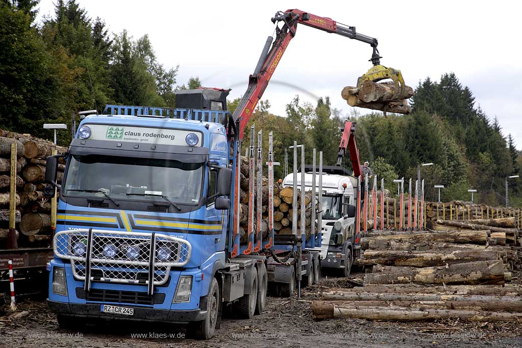 Winterberg, Bahnhof, Hochsauerlandkreis, Blick auf Holzverladung,   Sauerland