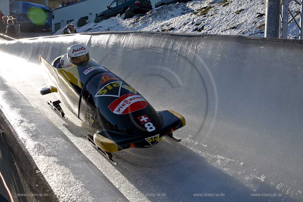 Winterberg, Viessmann FIBT World Cup Bob, Bobbahn, Zweierbob, Eiskanal,