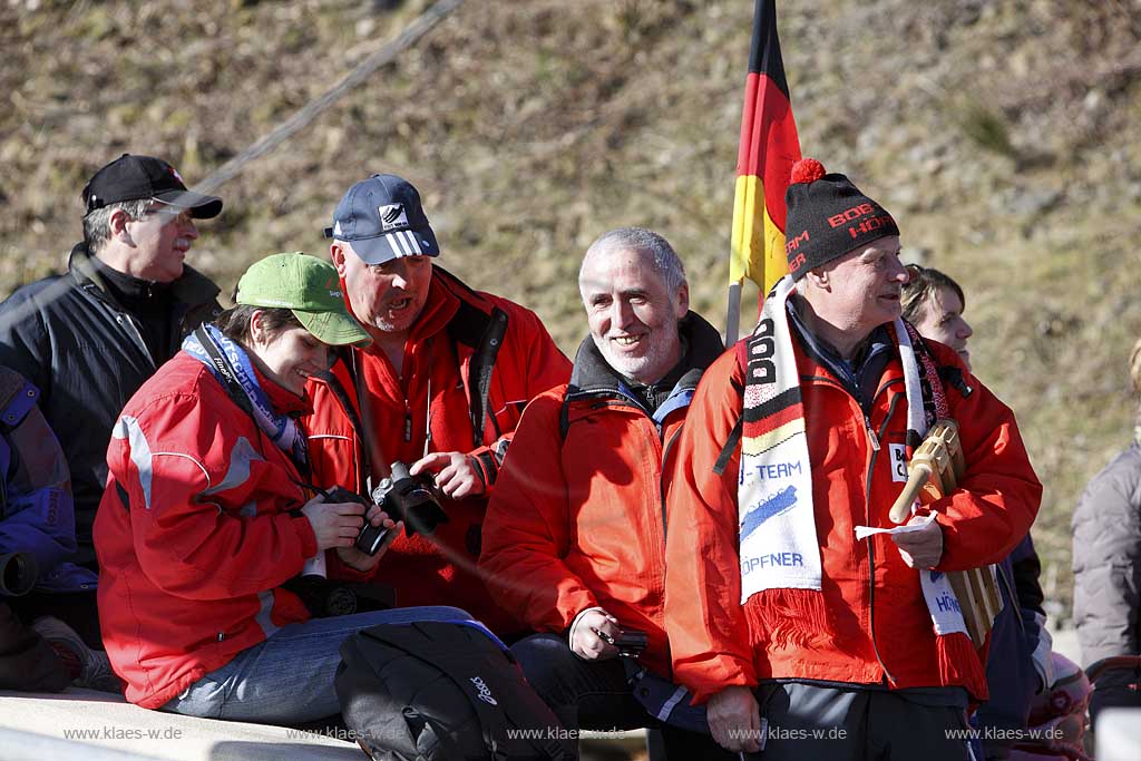 Winterberg, Viessmann FIBT World Cup Bob, Bobbahn, Zweierbob, Publikum, Fans,