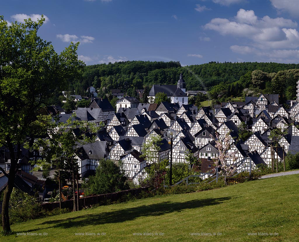 Freudenberg, Kreis Siegen-Wittgenstein, Siegerland, Blick auf der Alte Flecken, historisches Zentrum