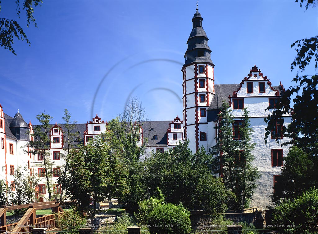 Hadamar, Landkreis Limburg-Weilburg, Blick auf Schloss Hadamar, Hessen, Westerwald